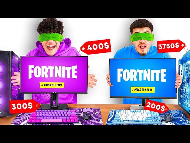 We Bought ENTIRE Gaming Setups While Blindfolded (Fortnite)