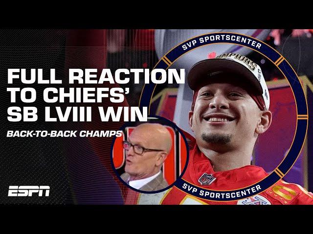 FULL REACTION to the Kansas City Chiefs becoming BACK-TO-BACK SUPER BOWL CHAMPIONS  | SC with SVP