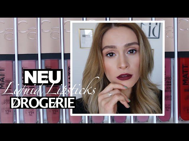 NEU IN DER DROGERIE   CATRICE MATT PRO INK LIQUID LIPSTICKS  LIP SWATCHES  ALLE FARBEN