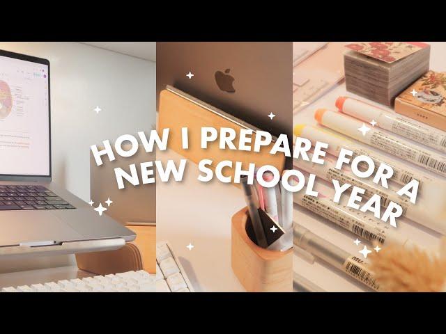 how i prepare for a new school year  desk setup, productivity apps, & healthy habits