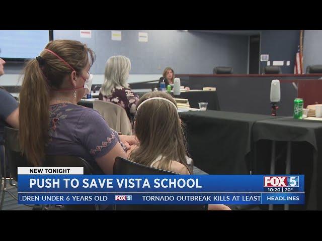 Push To Save Vista School