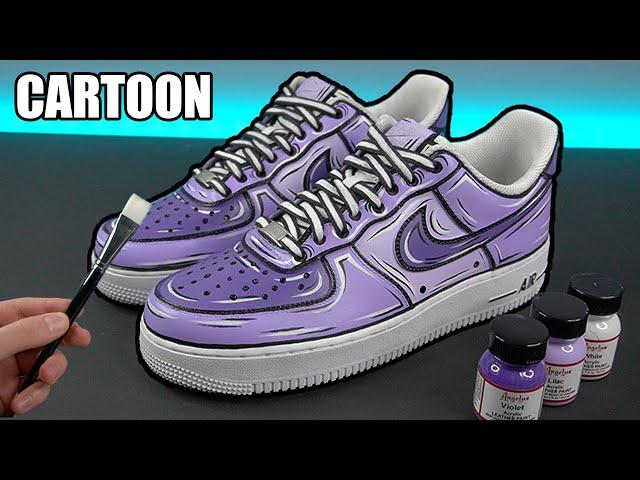 Custom Cartoon Air Force 1's (Giveaway)