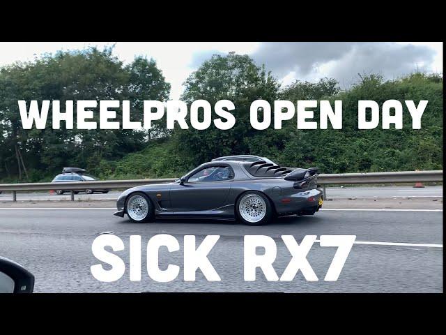 Rolling with Kyza's RX7 to Wheel Pros Cars & Coffee