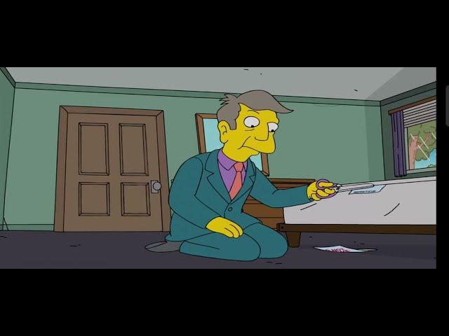 The Simpsons | Nelson kicks Principal Skinner in the face