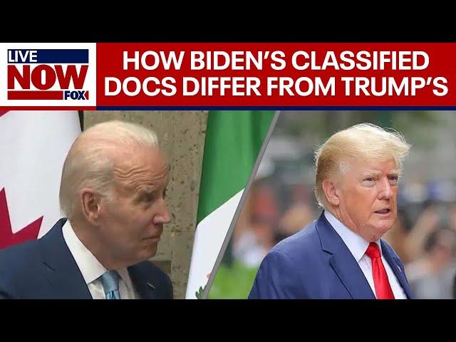 Biden classified documents: Comparing Biden and Trump classified docs situations | LiveNOW from FOX