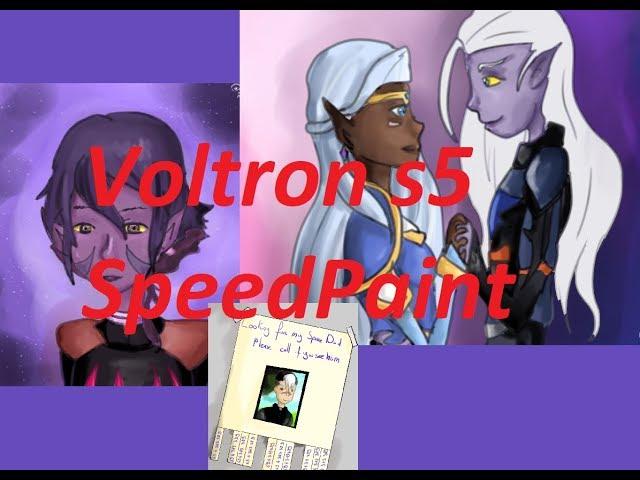 [SpeedPaint#15]  Voltron S5 (spoil) Missing Space Dad/ Krolia / Lotura
