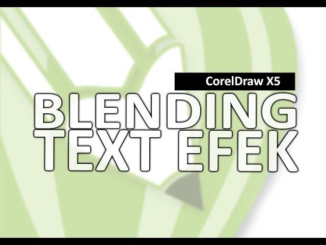 Blending Text CorelDraw #10