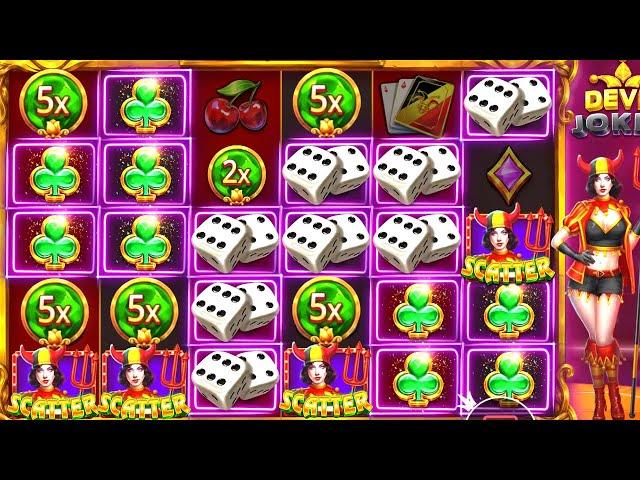 THE DEVIL JOKER SLOT PAYS SOME BIG WINS AND MULTIPLIERS