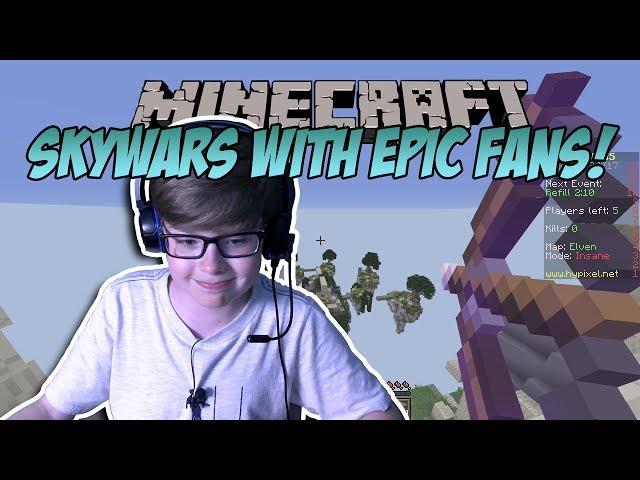 MINECRAFT SKYWARS W/ FANS!!! #11