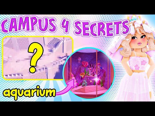 CAMPUS 4 SECRETS & LEAKS WE MISSED! | Royale High Roblox