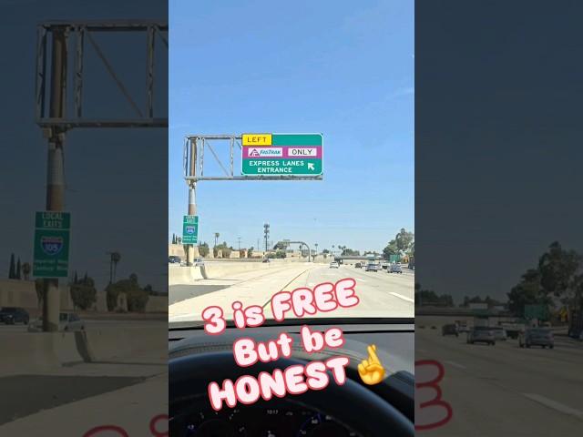 fast trak #hov lanes in socal can be free with #transponder but don't cheat on 110 fwy #fasttrack