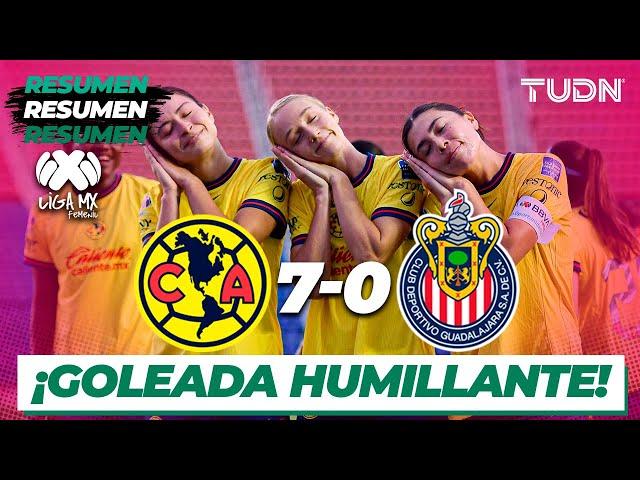 Resumen y goles  | América 7-0 Chivas  | Liga Mx Femenil AP2024-J9 | TUDN