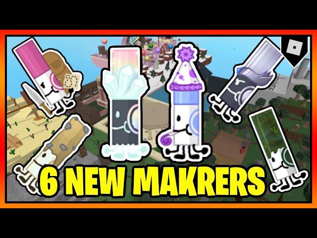 How to get the 6 NEW MARKERS + BADGES in FIND THE MARKERS || Roblox