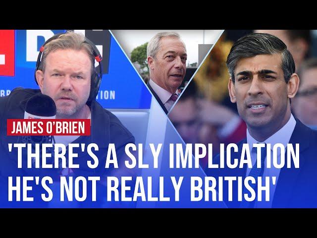 James O'Brien 'tired' of Nigel Farage's 'racist dog-whistling' | LBC