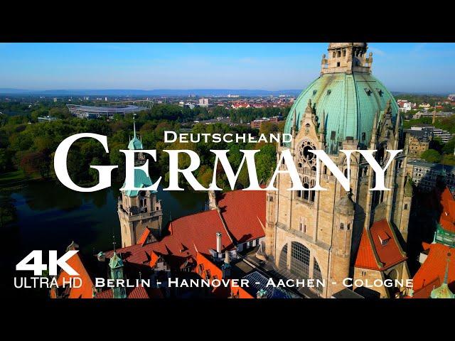 [4K] GERMANY  Deutschland 2024 Drone Aerial Drohne | 1 Hour Film of Berlin Hannover Aachen & Köln