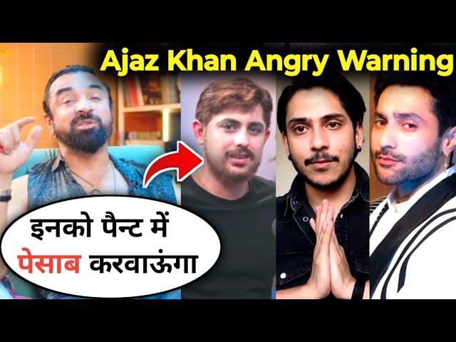 Ajaz Khan Very Angry Reply to Carry Minati, Harsh Beniwal and Purav Jha | Ajaz Khan Vs YouTubers