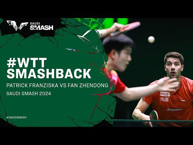 Patrick Franziska vs Fan Zhendong | #WTTSmashback | Saudi Smash 2024