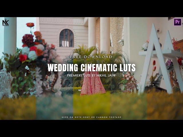 5 FREE Wedding Color Luts | Wedding Cinematic Luts | Presets | Wedding Color Grading Premiere Pro