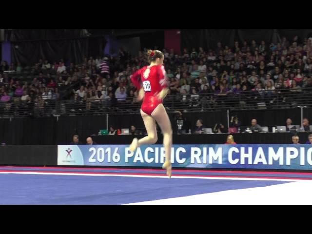 Megan Roberts (CAN) - Floor Exercise - 2016 Pacific Rim Championships Team/AA Final