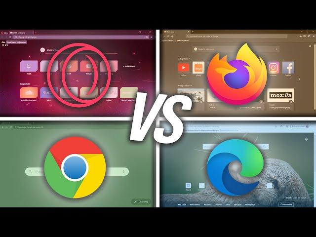 OperaGX vs Edge vs Firefox vs Chrome