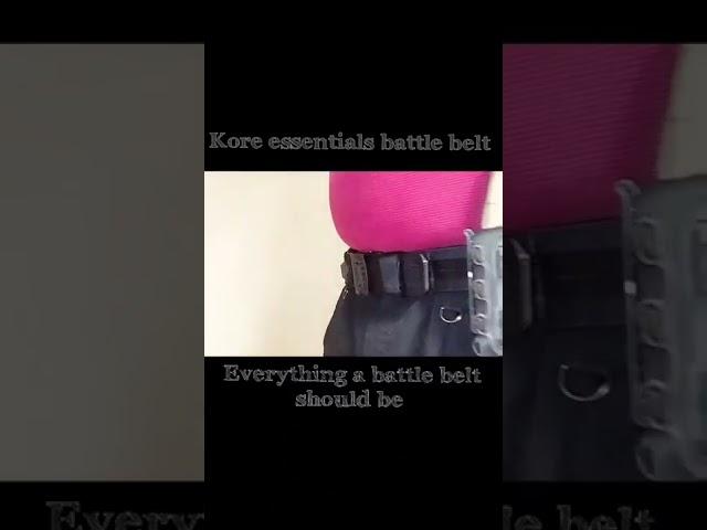 Introducing the Kore essentials battle belt.... Everything a battle belt should be 