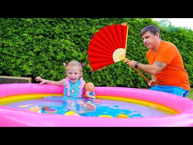 Nastya and papa pretend play in a dream Video for kids