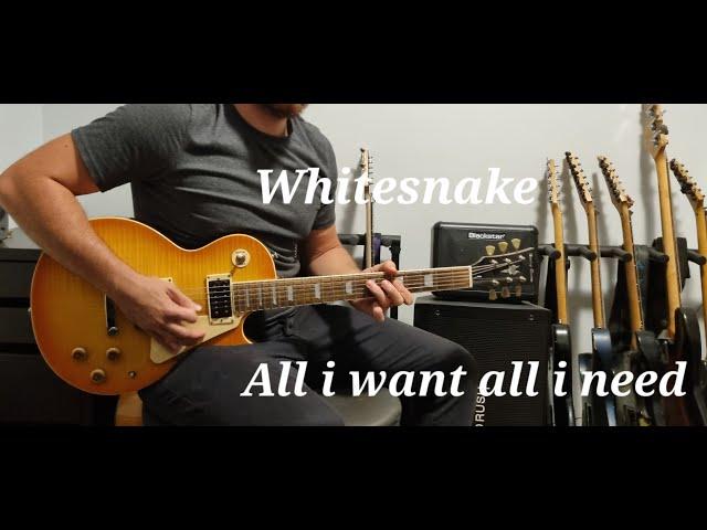 Whitesnake - All I Want All I Need - Solo Guitar Cover