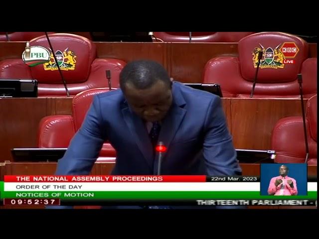 Kanduyi MP John Makali: This house urges Gov't to increase rehabilitation centres across counties