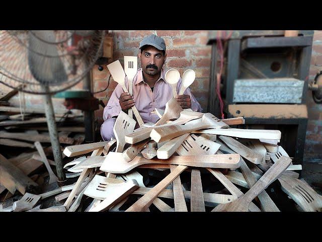 How to make wooden cooking spoons || wooden Spatula Set