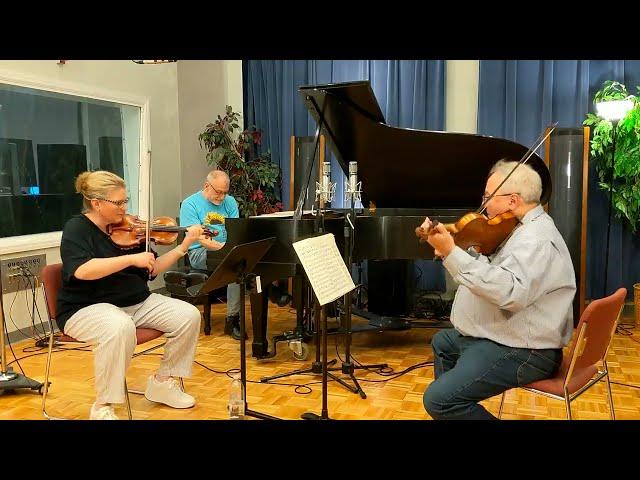 Sunflower Music Festival 6-20-2024 B Charles and Rachel Stegeman Telemann Music for 2 Violins Part 2