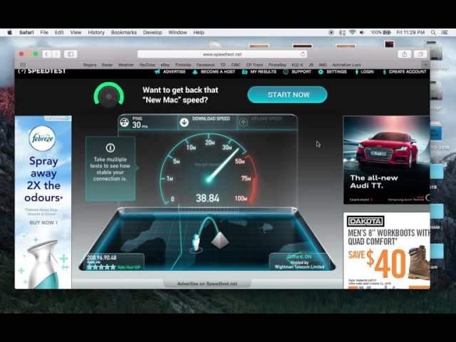 Eastlink 50meg Package Speed Test 4megabits Up