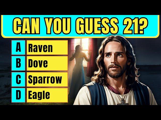 The Ultimate BIBLE QUIZ All levels - 21 questions - 7 Easy 7 Moderate 7 Hard