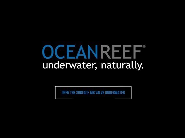 OCEAN REEF - Official IDM Training - Opening Surface Air Valve Underwater