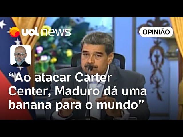 Ataque de Maduro ao Carter Center reforça o desprezo dele pela pressão internacional, diz Josias