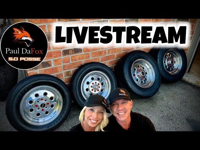 LIVESTREAM  Weld Draglites & BBK X-Pipe  #ford #mustang #foxbody #foxbodymustangs