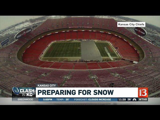 Kansas City Stadium Snow Preps