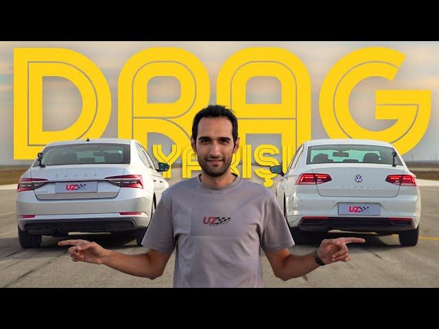 Skoda Superb vs. Volkswagen Passat 1.5 TSI Drag Yarışı | LateRunners ile Pistimizdeyiz!