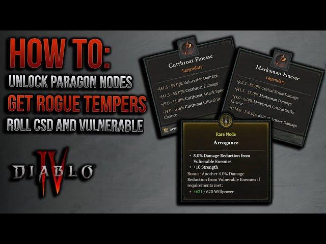 Quick Tutorial  Vulnerable & Critical Strike Damage Temper? Willpower on Barbarian?  YesDiablo IV