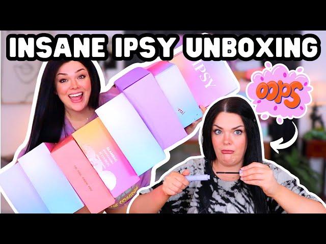 INSANE Amount of Ipsy Boxes! | Huge Ipsy & "Boxycharm" Unboxing