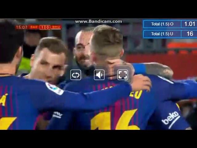 Francisco Alcacer Goal Barcelona 1 - 0 Real Murcia