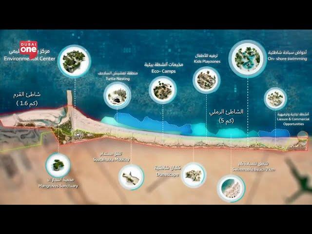 Dubai is developing the emirate's longest public beach to boost eco-tourism