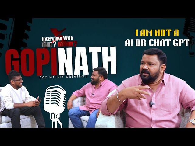 I am not a AI or CHATGPT | Interview with Neeya Naana Gopinath | Seattle, USA