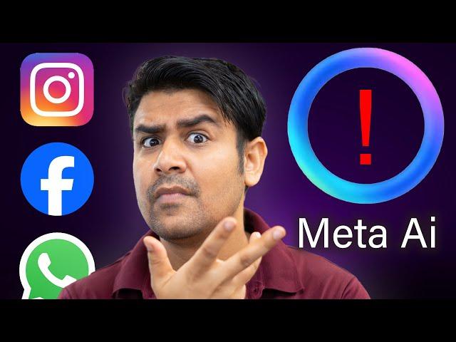 Meta Ai - Biggest Risk ! | Whatsapp, Facebook, Instagram Everywhere - Safe or Not ?