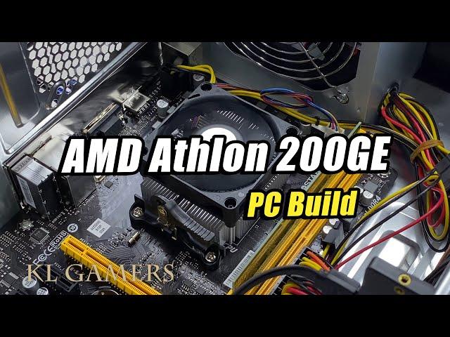 AMD Athlon 200GE Biostar A320MH PNY SSD Budget PC Build