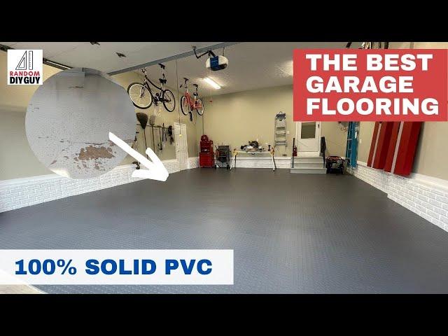 The BEST DIY Residential Garage flooring: SupraTile 100% solid PVC