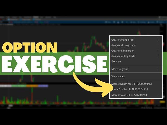 How to Exercise Options on ThinkorSwim