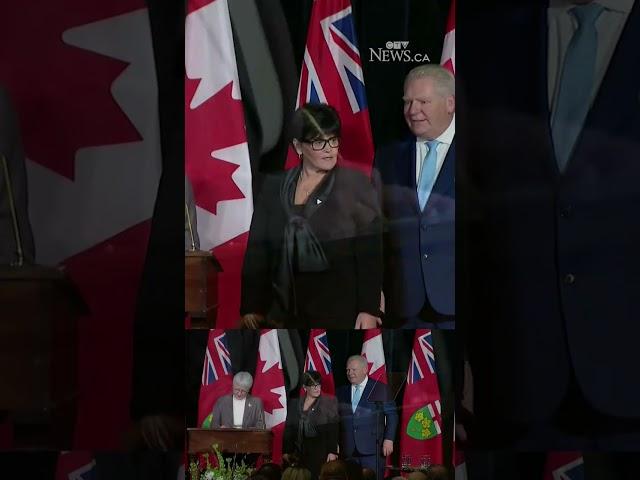 Ontario Premier Doug Ford swears in office for a third consecutive majority government