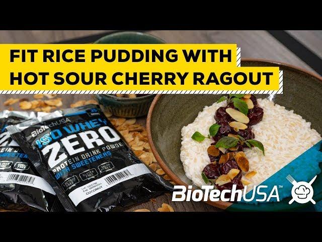 Fit Gourmet // Fit Rice Pudding With Hot Sour Cherry Ragout