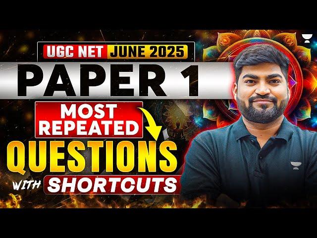 UGC NET June 2025 Paper 1 | Most Repeated Questions with Shortcuts | by Rajat sir