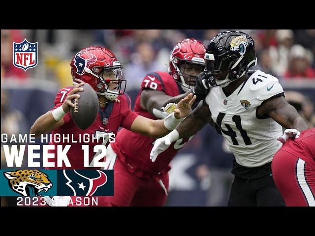 Jacksonville Jaguars vs. Houston Texans | 2023 Week 12 Game Highlights